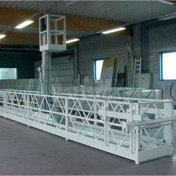 Hangbrug met telescopisch werkplatform - Building Maintenance Unit