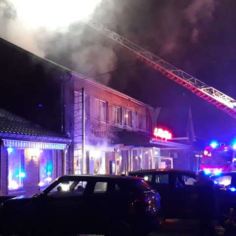 Een JOMY uitklapbare gebruikt in een echte situatie tijdens de brand van een appartement in België.