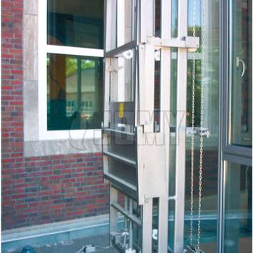 Ladder met opvouwbaar werkplatform - Building Maintenance Unit